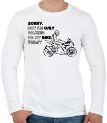 printfashion only my bike - Férfi hosszú ujjú póló - Fehér (2922694)