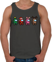 printfashion Karácsonyi among us - Férfi atléta - Sötétszürke (5654646)