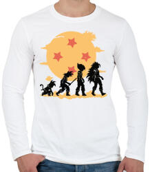 printfashion Dragonball evolúció - Férfi hosszú ujjú póló - Fehér (872399)