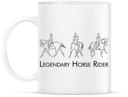 printfashion Legendary Horse Rider - Bögre - Fehér (6323378)