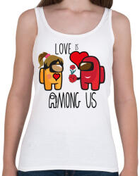 printfashion Among us - LOVE is Among us - Női atléta - Fehér (4359602)