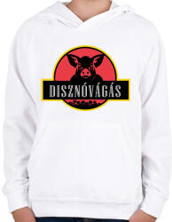 printfashion Disznóvágás - Gyerek kapucnis pulóver - Fehér (11626107)