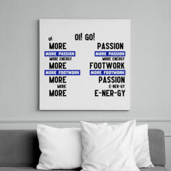 printfashion more passion fekete (tiktok) - Vászonkép - Fehér (14651762)