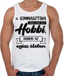 printfashion A gimnasztika nem csak egy hobbi - Férfi atléta - Fehér (7156040)