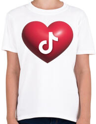 printfashion Tiktok - Gyerek póló - Fehér (14478699)