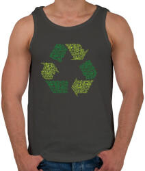 printfashion Újrahasznosítás - Férfi atléta - Sötétszürke (376409)