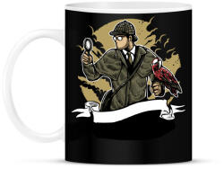 printfashion Sherlock Holmes - Bögre - Fekete (812355)