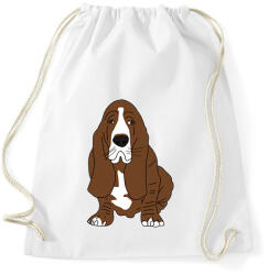 printfashion Basset hound - Sportzsák, Tornazsák - Fehér (2953728)