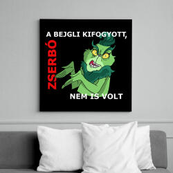 printfashion A bejgli kifogyott, zserbó nem is volt - Vászonkép - Fekete (15125563)