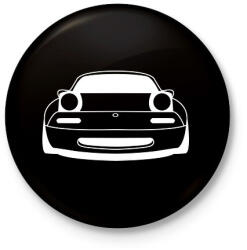 printfashion Mazda mx5 Fehér - Kitűző, hűtőmágnes - Fekete (15776936)