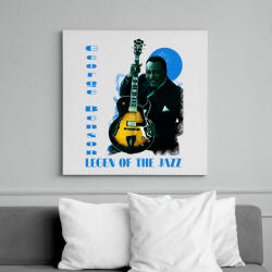 printfashion George Benson - Vászonkép - Fehér (6633295)
