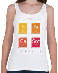 printfashion A humor elemei - Női atléta - Fehér (4366871)