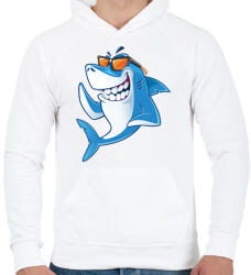 printfashion cápa - Férfi kapucnis pulóver - Fehér (15906290)