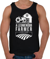 printfashion A legmenőbb farmer - Férfi atléta - Fekete (2166394)