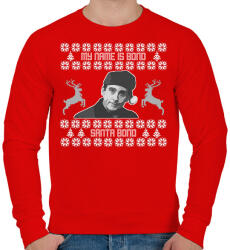 printfashion Santa Bond - The Office (White) - Férfi pulóver - Piros (14992808)