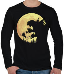 printfashion Godzilla XSmash - Férfi hosszú ujjú póló - Fekete (2042587)