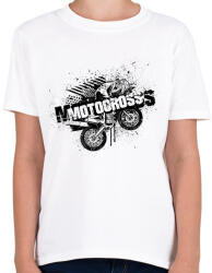 printfashion motor - Gyerek póló - Fehér (15178971)