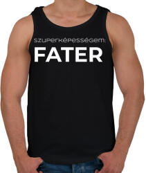 printfashion SZUPERKÉPESSÉGEM FATER - Férfi atléta - Fekete (11501079)