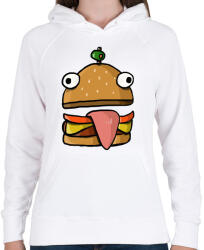 printfashion Durr burger - Fortnite - Női kapucnis pulóver - Fehér (3995517)