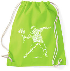 printfashion Virág vandalizmus - Sportzsák, Tornazsák - Limezöld (313422)