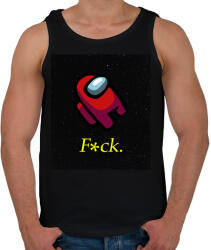 printfashion among us fuck - Férfi atléta - Fekete (3025241)