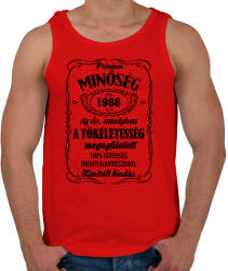 printfashion Prémium minőség, egyedi évszámmal! - Férfi atléta - Piros (1027045)