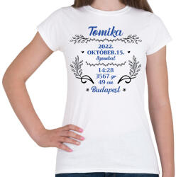 printfashion Baba adat - fiú - Női póló - Fehér (10729857)