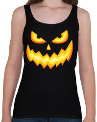 printfashion Halloween tökfej - Női atléta - Fekete (1068633)
