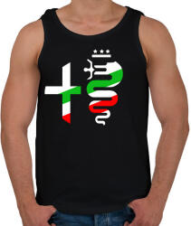 printfashion Alfa Romeo - Férfi atléta - Fekete (10774688)