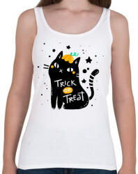 printfashion Csokit vagy csalunk - Női atléta - Fehér (1069193)