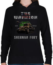 printfashion FURY - Női kapucnis pulóver - Fekete (2653375)