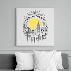 printfashion Holdfény - Vászonkép - Fehér (6620467)