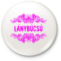 printfashion Lánybúcsú - Kitűző, hűtőmágnes - Fehér (5322850)