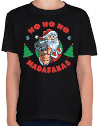 printfashion Ho ho ho madafakas - Gyerek póló - Fekete (14916426)