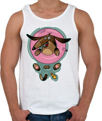 printfashion Tacsi zacsi - Férfi atléta - Fehér (5388098)