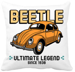 printfashion BEETLE LEGEND - Párnahuzat, Díszpárnahuzat - Fehér (10020729)