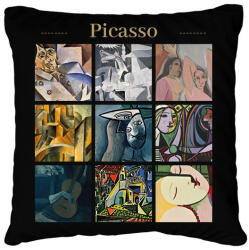 printfashion Picasso - részletek - Párnahuzat, Díszpárnahuzat - Fekete (11899302)