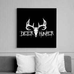 printfashion Deer Hunter White - Vászonkép - Fekete (6650781)