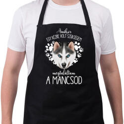 printfashion Megtaláltam a mancsod - Husky - Kötény - Fekete (5451461)