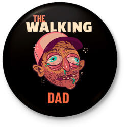 printfashion The walking dad - Kitűző, hűtőmágnes - Fekete (11578106)
