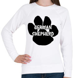 printfashion German shepherd - Női pulóver - Fehér (2117399)