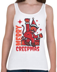 printfashion Boldog Karit - Merry Creepmas - Női atléta - Fehér (4123446)
