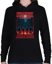 printfashion Horror nights - Női kapucnis pulóver - Fekete (14534826)