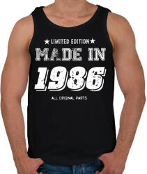 printfashion 1986 - Férfi atléta - Fekete (4052102)