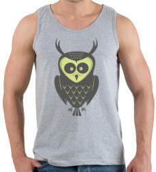 printfashion Őszi bagoly - Férfi atléta - Sport szürke (11532)