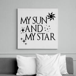 printfashion My Sun And My Star - Vászonkép - Fehér (6630028)