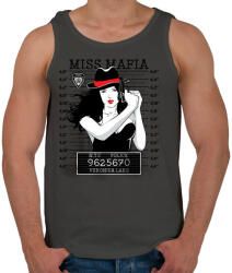 printfashion Maffialány - Férfi atléta - Sötétszürke (186774)