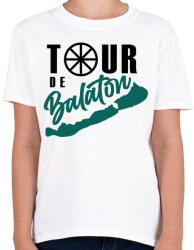 printfashion Tour de Balaton - Gyerek póló - Fehér (7348461)