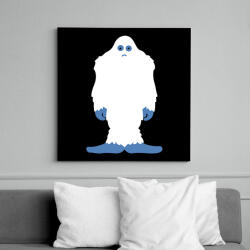 printfashion Yeti - Vászonkép - Fekete (6650261)