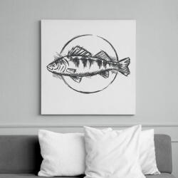 printfashion Sügér - Vászonkép - Fehér (13679175)